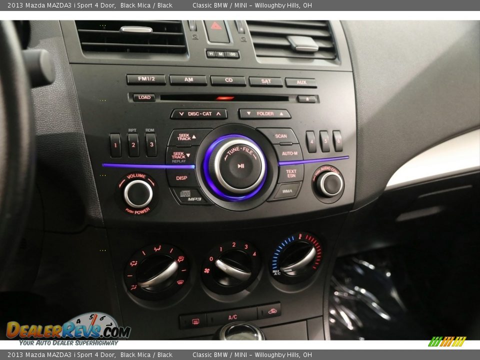 2013 Mazda MAZDA3 i Sport 4 Door Black Mica / Black Photo #11