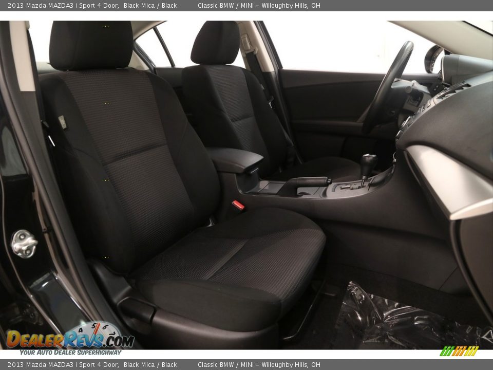 2013 Mazda MAZDA3 i Sport 4 Door Black Mica / Black Photo #14