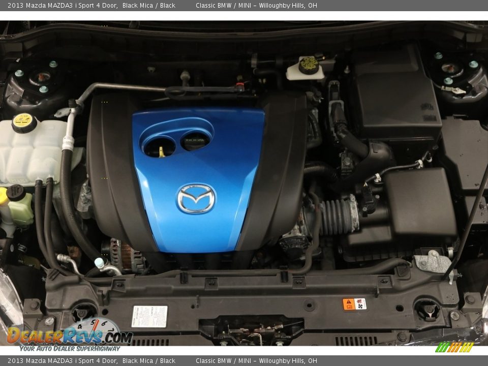2013 Mazda MAZDA3 i Sport 4 Door Black Mica / Black Photo #18