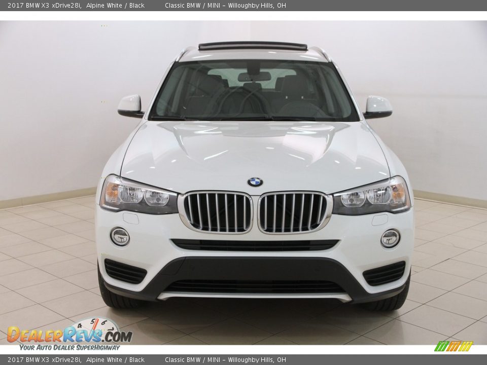 2017 BMW X3 xDrive28i Alpine White / Black Photo #2