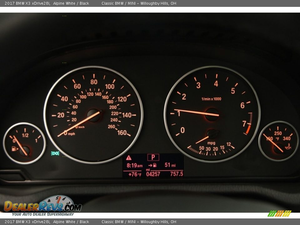 2017 BMW X3 xDrive28i Alpine White / Black Photo #6