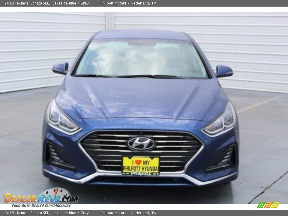 2018 Hyundai Sonata SEL Lakeside Blue / Gray Photo #2