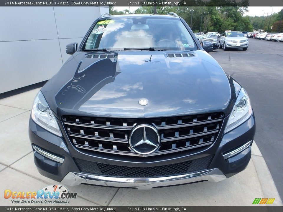 2014 Mercedes-Benz ML 350 4Matic Steel Grey Metallic / Black Photo #8