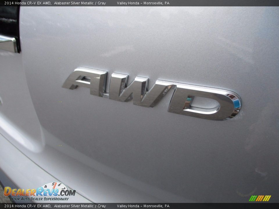 2014 Honda CR-V EX AWD Alabaster Silver Metallic / Gray Photo #7