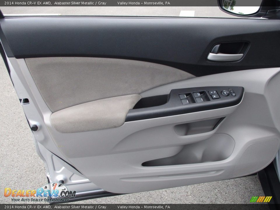 2014 Honda CR-V EX AWD Alabaster Silver Metallic / Gray Photo #11