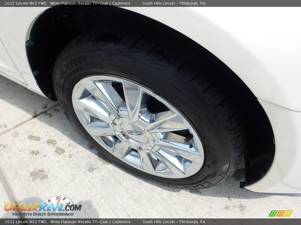 2012 Lincoln MKZ FWD White Platinum Metallic Tri-Coat / Cashmere Photo #9