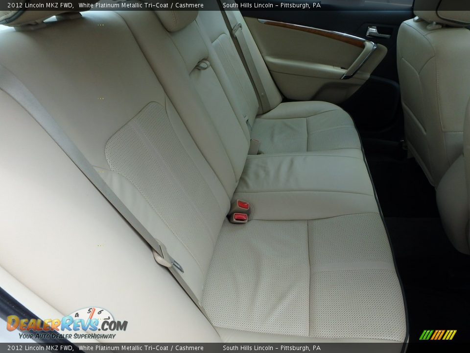 2012 Lincoln MKZ FWD White Platinum Metallic Tri-Coat / Cashmere Photo #14