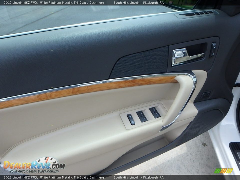 2012 Lincoln MKZ FWD White Platinum Metallic Tri-Coat / Cashmere Photo #20