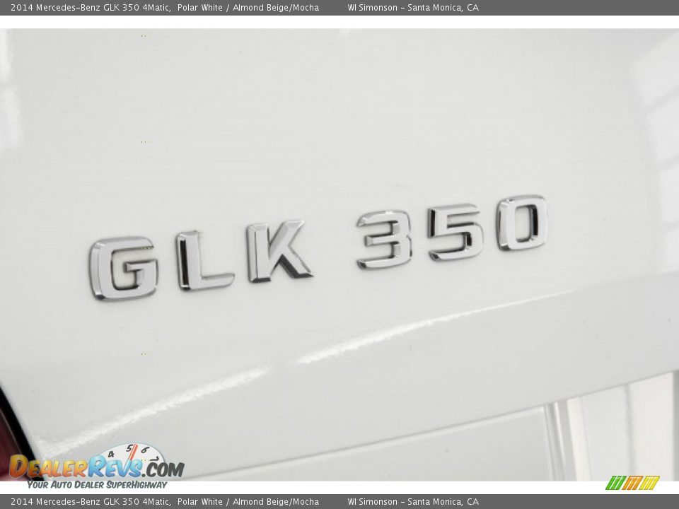 2014 Mercedes-Benz GLK 350 4Matic Polar White / Almond Beige/Mocha Photo #7