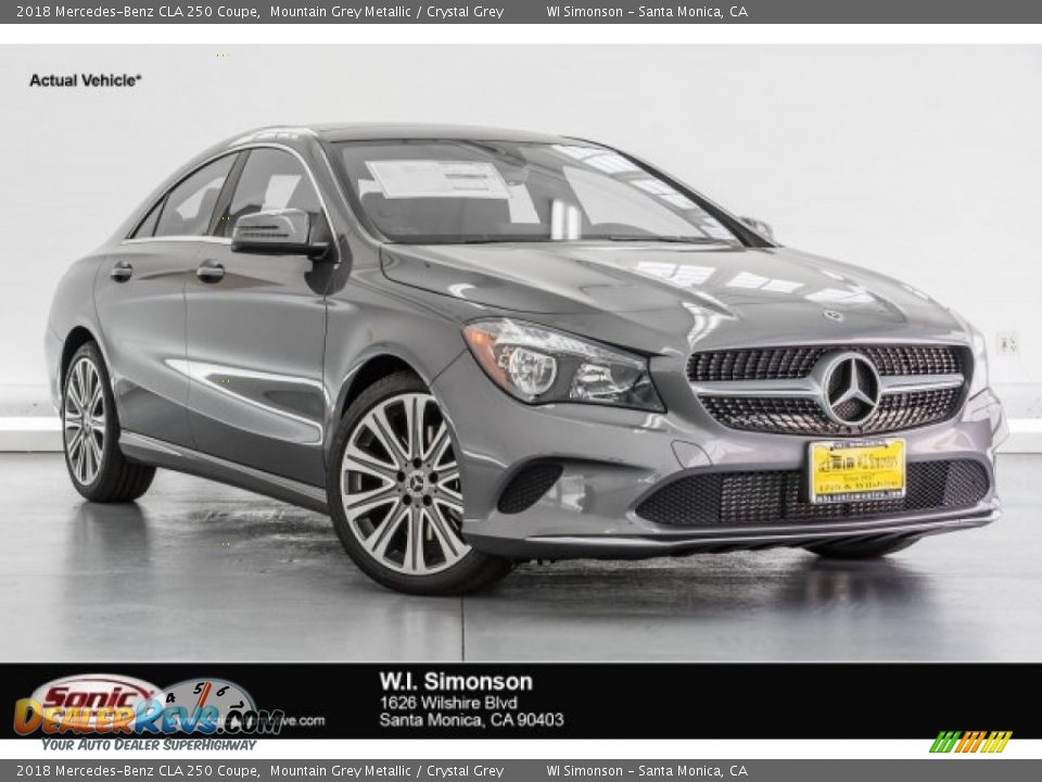 2018 Mercedes-Benz CLA 250 Coupe Mountain Grey Metallic / Crystal Grey Photo #1