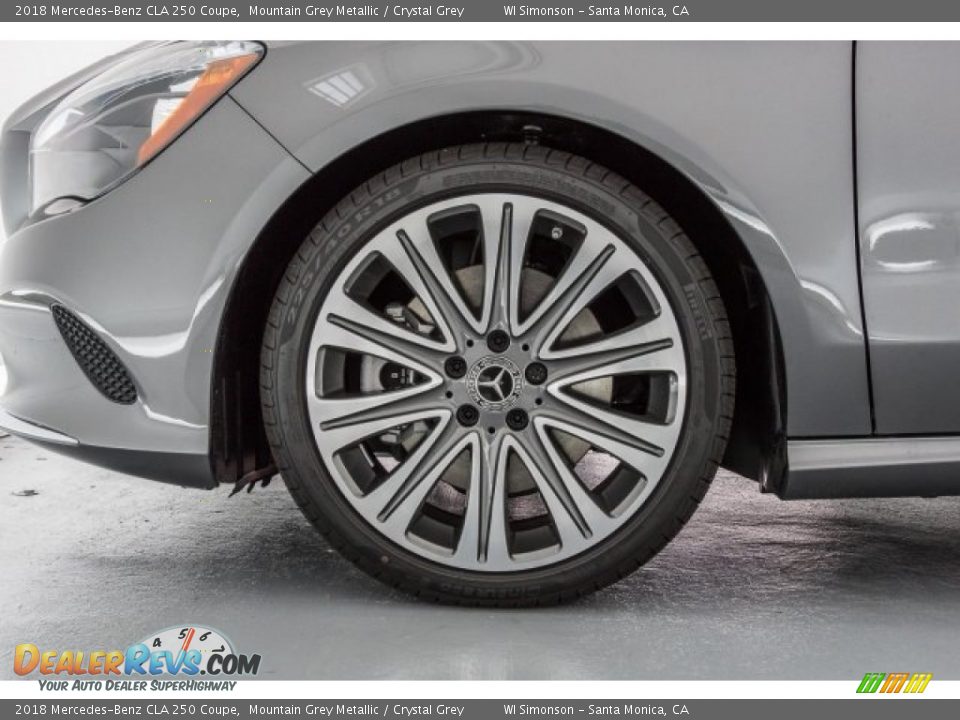 2018 Mercedes-Benz CLA 250 Coupe Mountain Grey Metallic / Crystal Grey Photo #9
