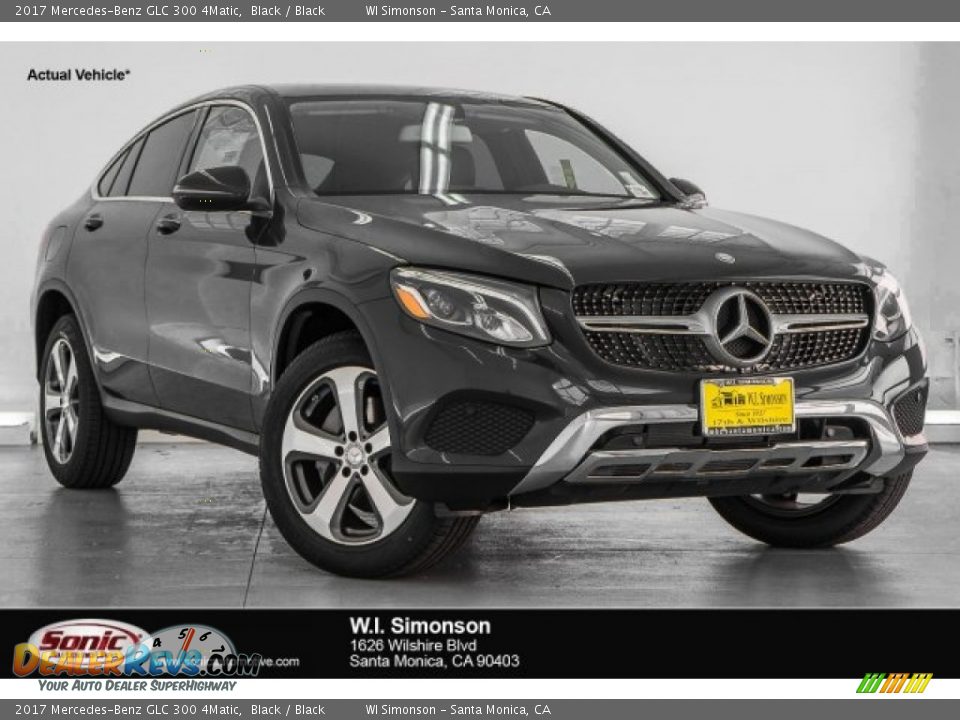 2017 Mercedes-Benz GLC 300 4Matic Black / Black Photo #1