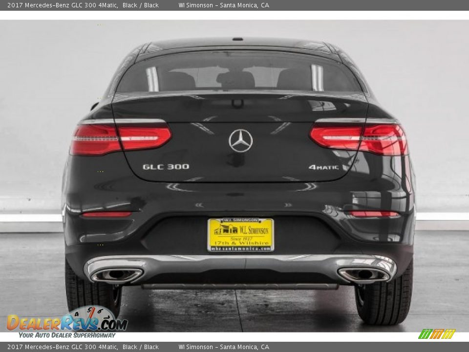 2017 Mercedes-Benz GLC 300 4Matic Black / Black Photo #4