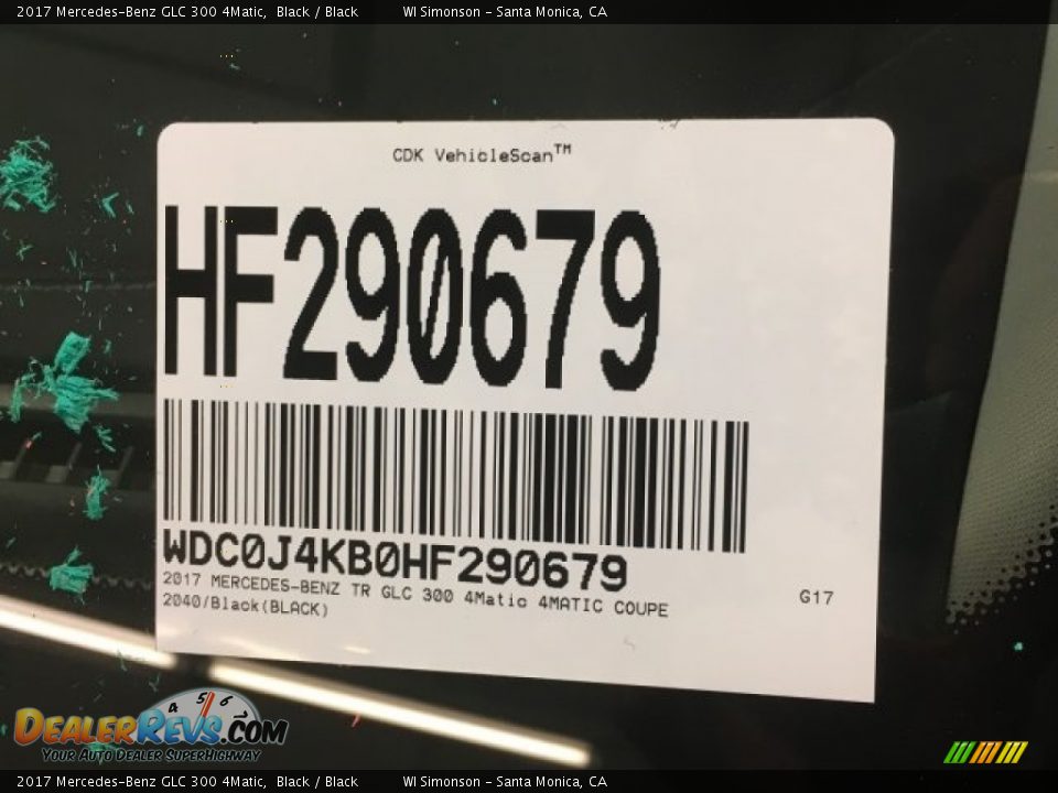 2017 Mercedes-Benz GLC 300 4Matic Black / Black Photo #10