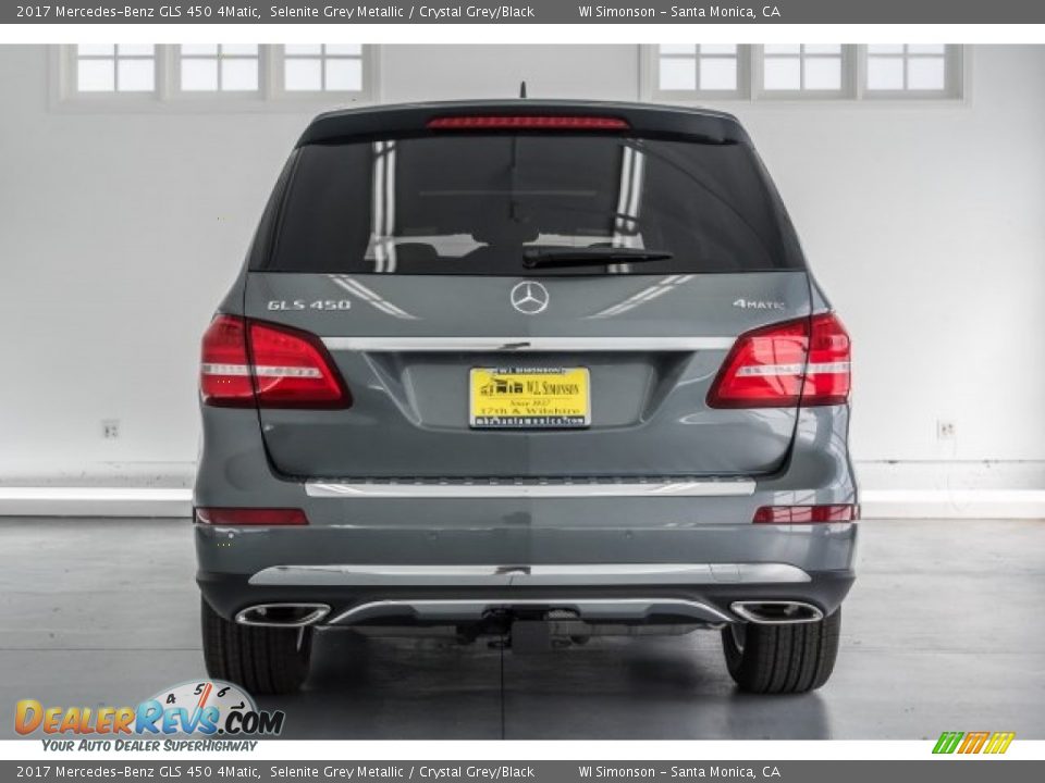 2017 Mercedes-Benz GLS 450 4Matic Selenite Grey Metallic / Crystal Grey/Black Photo #4