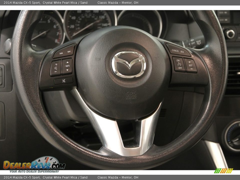 2014 Mazda CX-5 Sport Crystal White Pearl Mica / Sand Photo #6