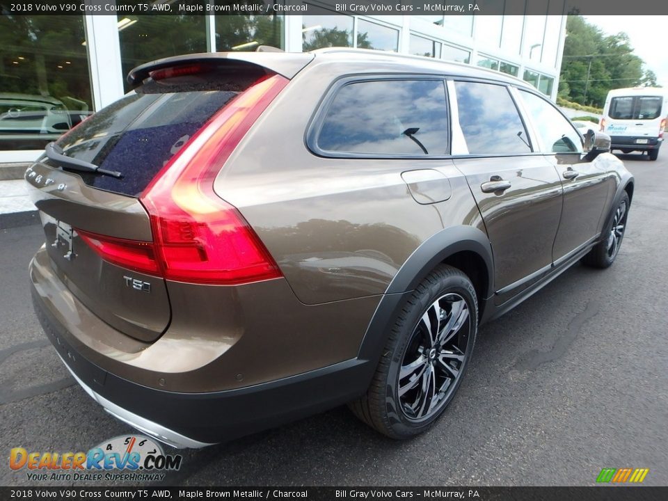 2018 Volvo V90 Cross Country T5 AWD Maple Brown Metallic / Charcoal Photo #2