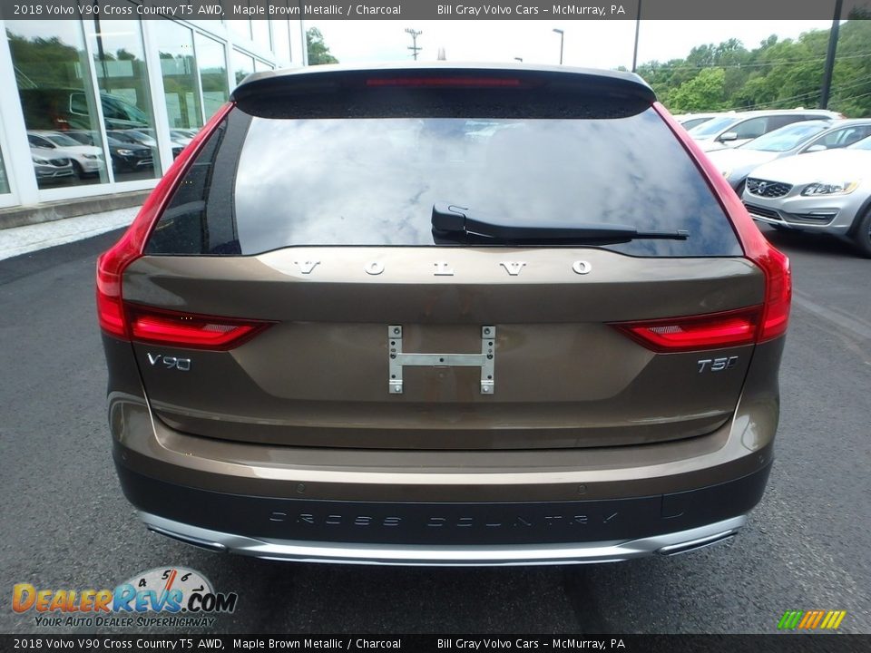 2018 Volvo V90 Cross Country T5 AWD Maple Brown Metallic / Charcoal Photo #3