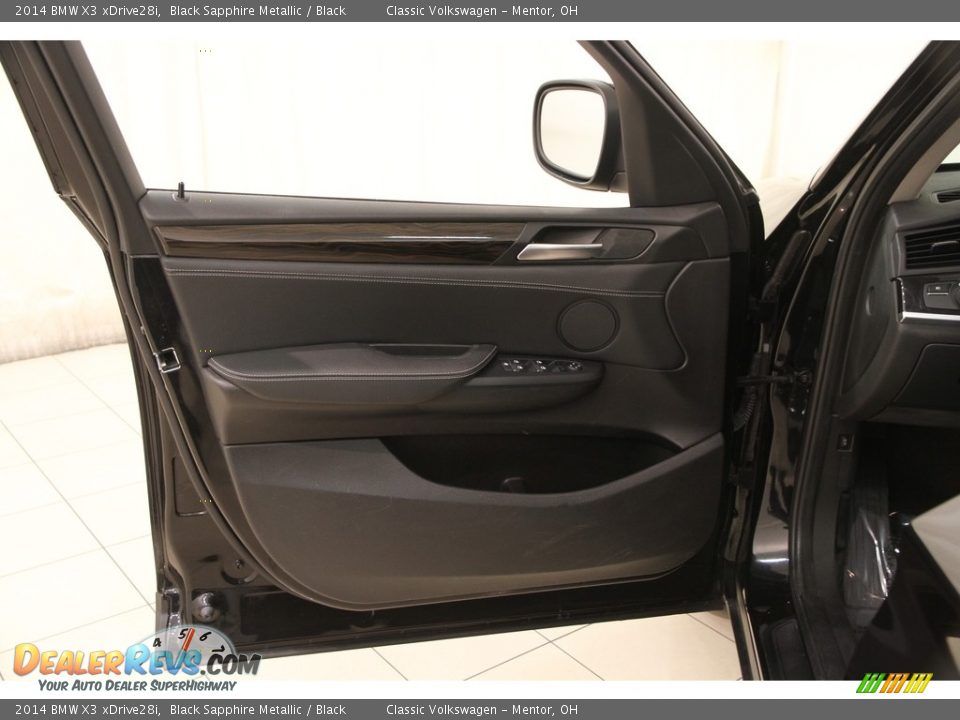2014 BMW X3 xDrive28i Black Sapphire Metallic / Black Photo #4