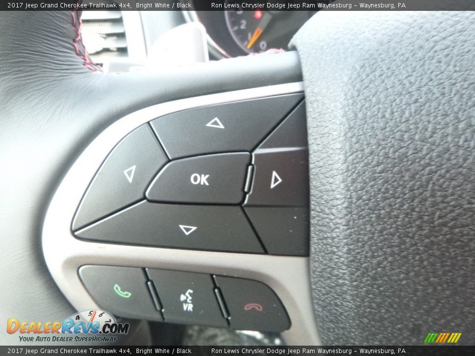 2017 Jeep Grand Cherokee Trailhawk 4x4 Bright White / Black Photo #19