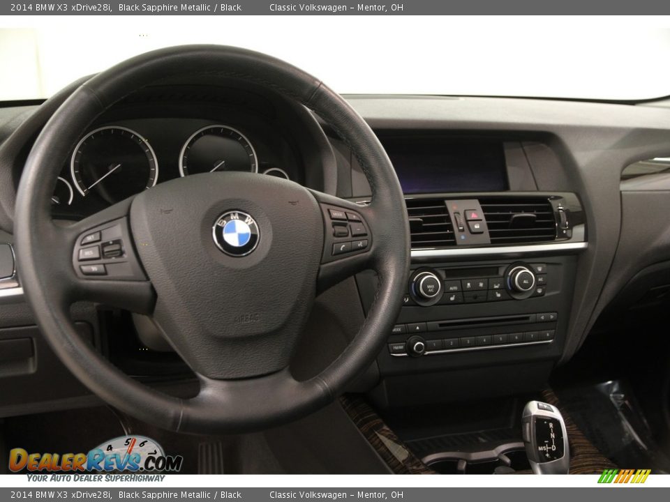 2014 BMW X3 xDrive28i Black Sapphire Metallic / Black Photo #7