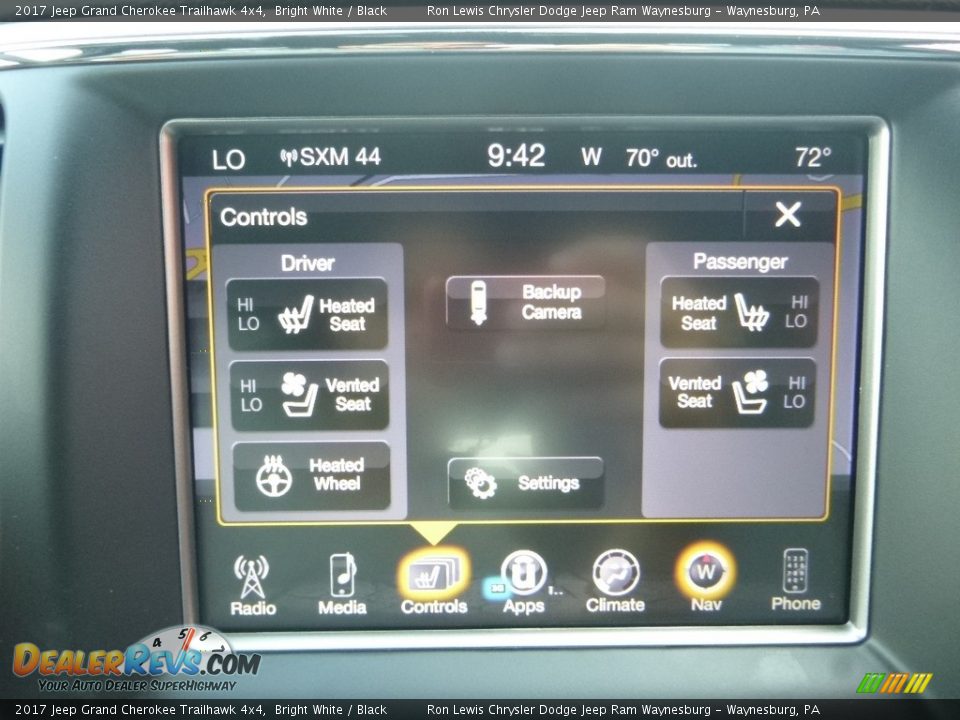 2017 Jeep Grand Cherokee Trailhawk 4x4 Bright White / Black Photo #20