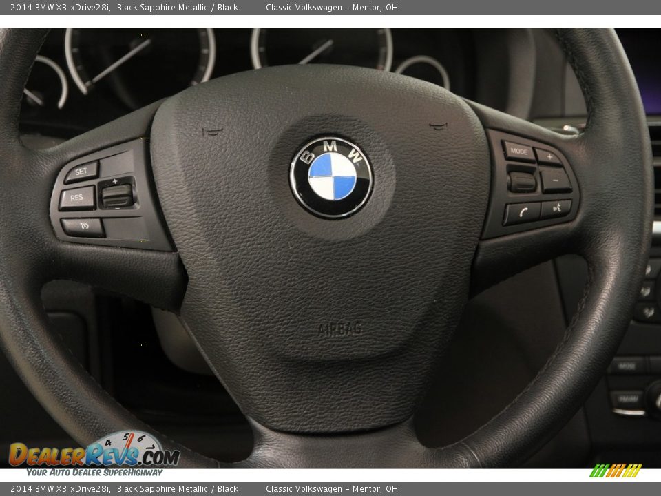 2014 BMW X3 xDrive28i Black Sapphire Metallic / Black Photo #8