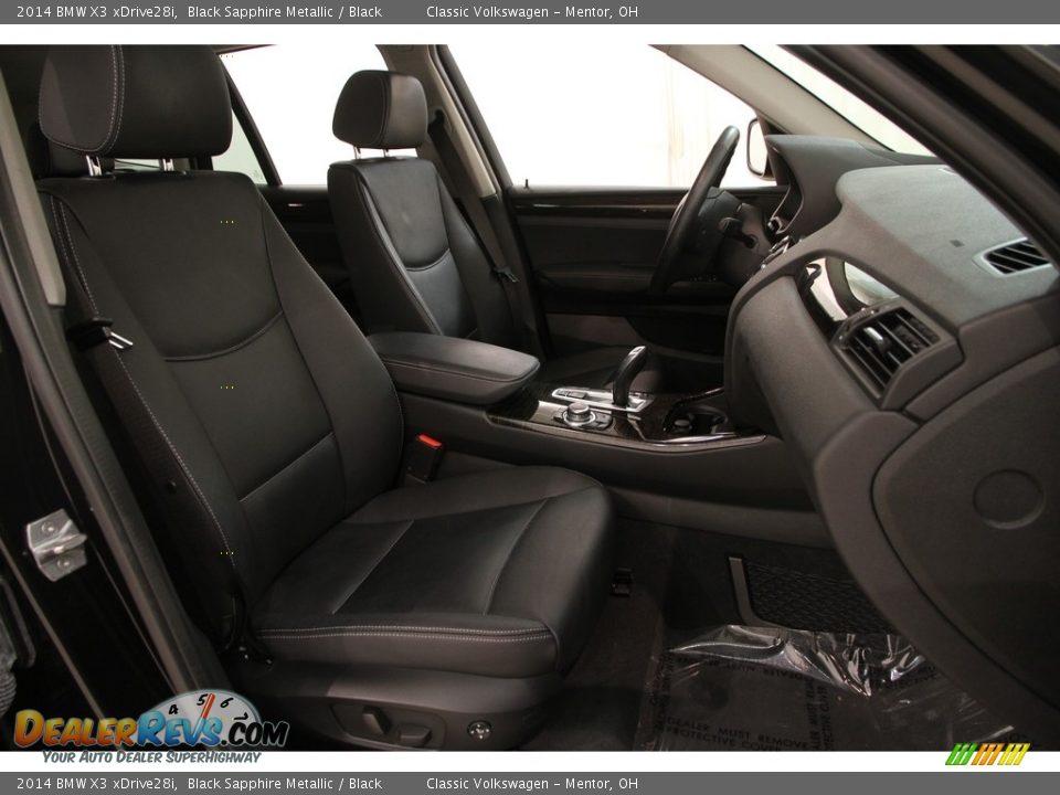 2014 BMW X3 xDrive28i Black Sapphire Metallic / Black Photo #22
