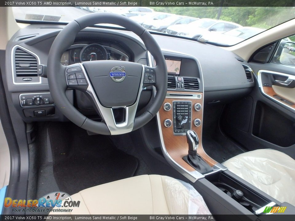 Soft Beige Interior - 2017 Volvo XC60 T5 AWD Inscription Photo #9