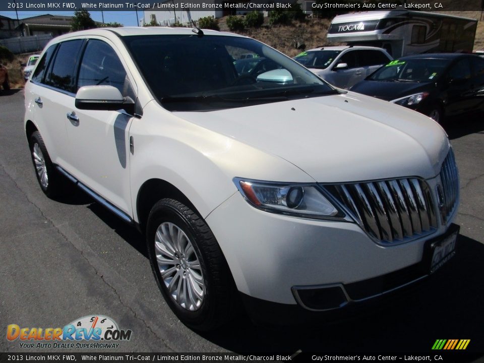 2013 Lincoln MKX FWD White Platinum Tri-Coat / Limited Edition Bronze Metallic/Charcoal Black Photo #1