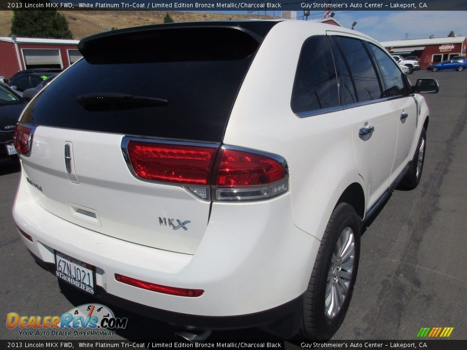 2013 Lincoln MKX FWD White Platinum Tri-Coat / Limited Edition Bronze Metallic/Charcoal Black Photo #7