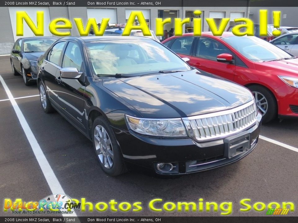 2008 Lincoln MKZ Sedan Black / Sand Photo #1