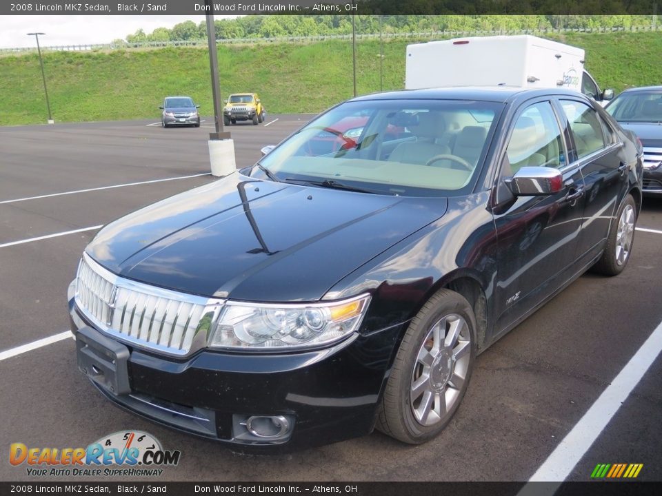 2008 Lincoln MKZ Sedan Black / Sand Photo #3
