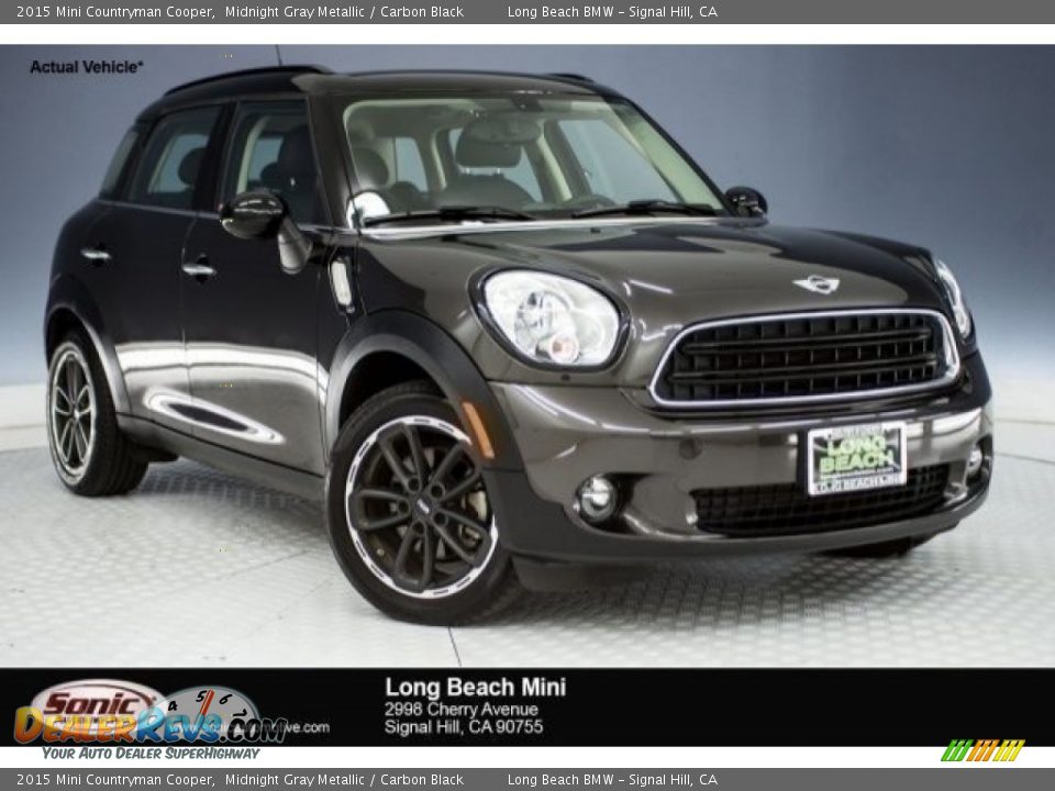 2015 Mini Countryman Cooper Midnight Gray Metallic / Carbon Black Photo #1