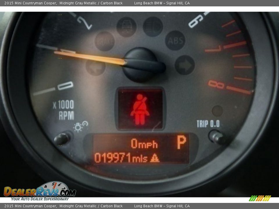 2015 Mini Countryman Cooper Midnight Gray Metallic / Carbon Black Photo #29