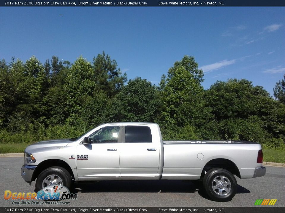 2017 Ram 2500 Big Horn Crew Cab 4x4 Bright Silver Metallic / Black/Diesel Gray Photo #1