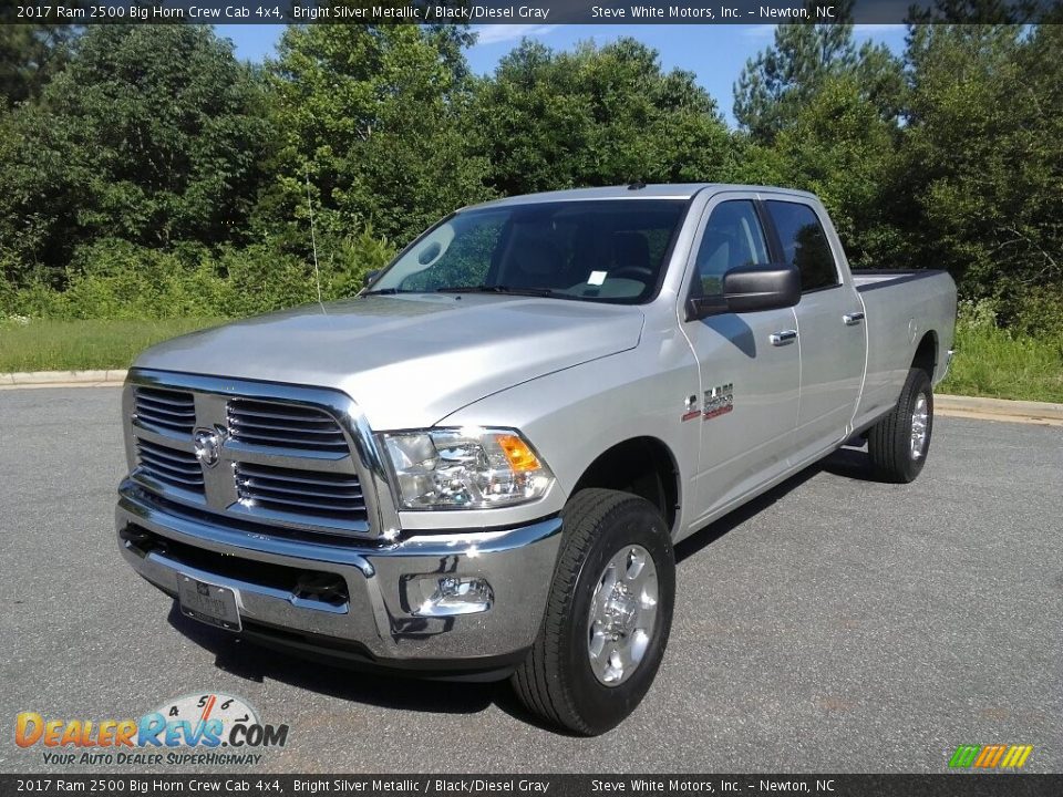 2017 Ram 2500 Big Horn Crew Cab 4x4 Bright Silver Metallic / Black/Diesel Gray Photo #2
