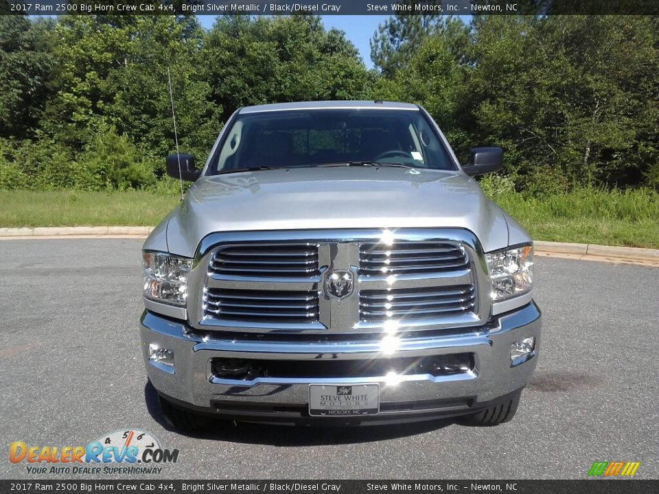 2017 Ram 2500 Big Horn Crew Cab 4x4 Bright Silver Metallic / Black/Diesel Gray Photo #3
