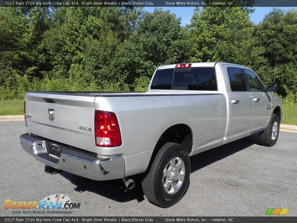 2017 Ram 2500 Big Horn Crew Cab 4x4 Bright Silver Metallic / Black/Diesel Gray Photo #6