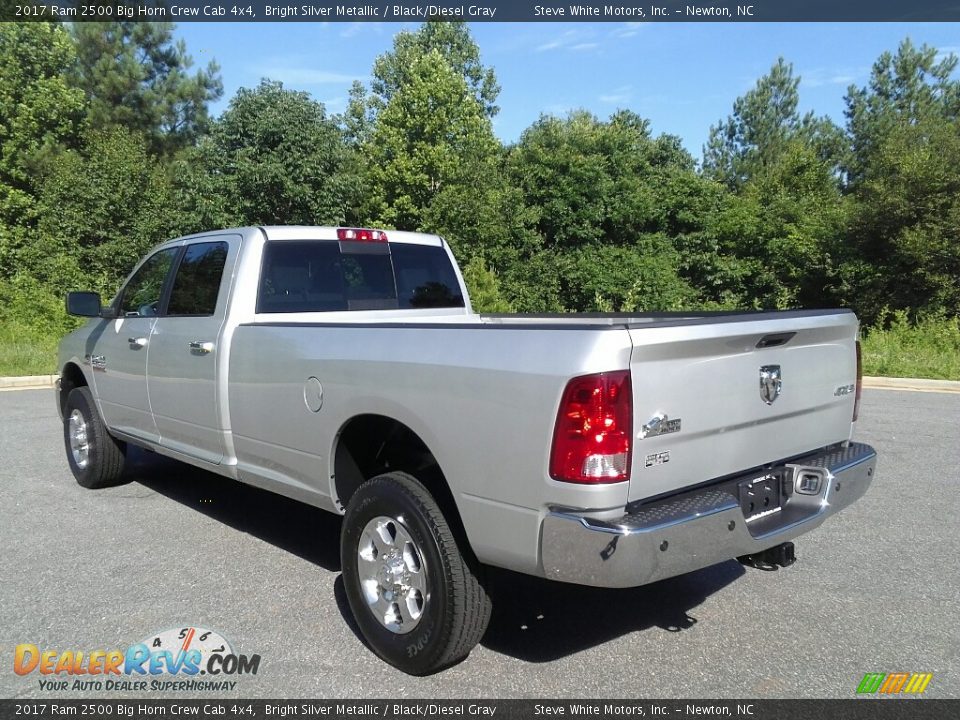 2017 Ram 2500 Big Horn Crew Cab 4x4 Bright Silver Metallic / Black/Diesel Gray Photo #8