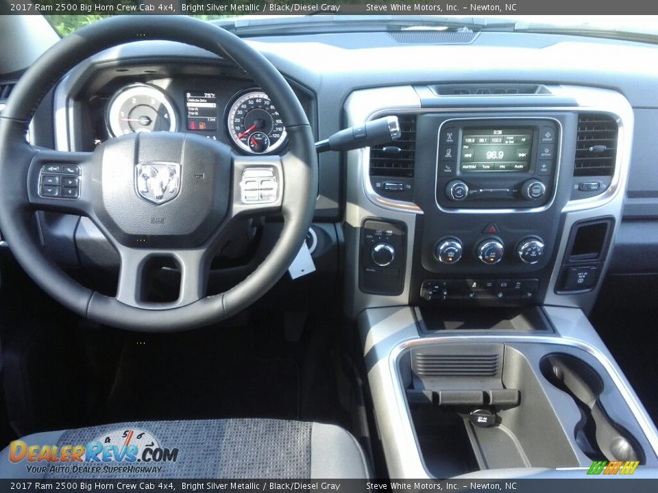 2017 Ram 2500 Big Horn Crew Cab 4x4 Bright Silver Metallic / Black/Diesel Gray Photo #16