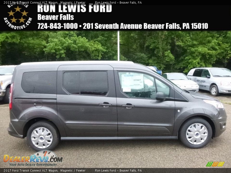 2017 Ford Transit Connect XLT Wagon Magnetic / Pewter Photo #1