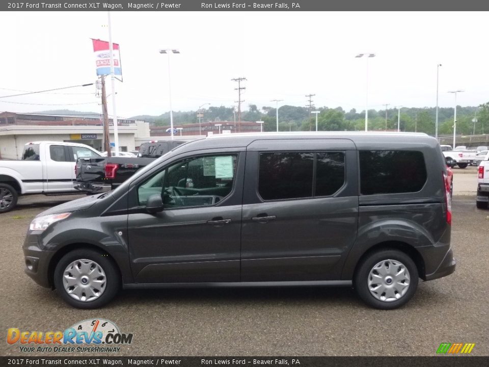 2017 Ford Transit Connect XLT Wagon Magnetic / Pewter Photo #6