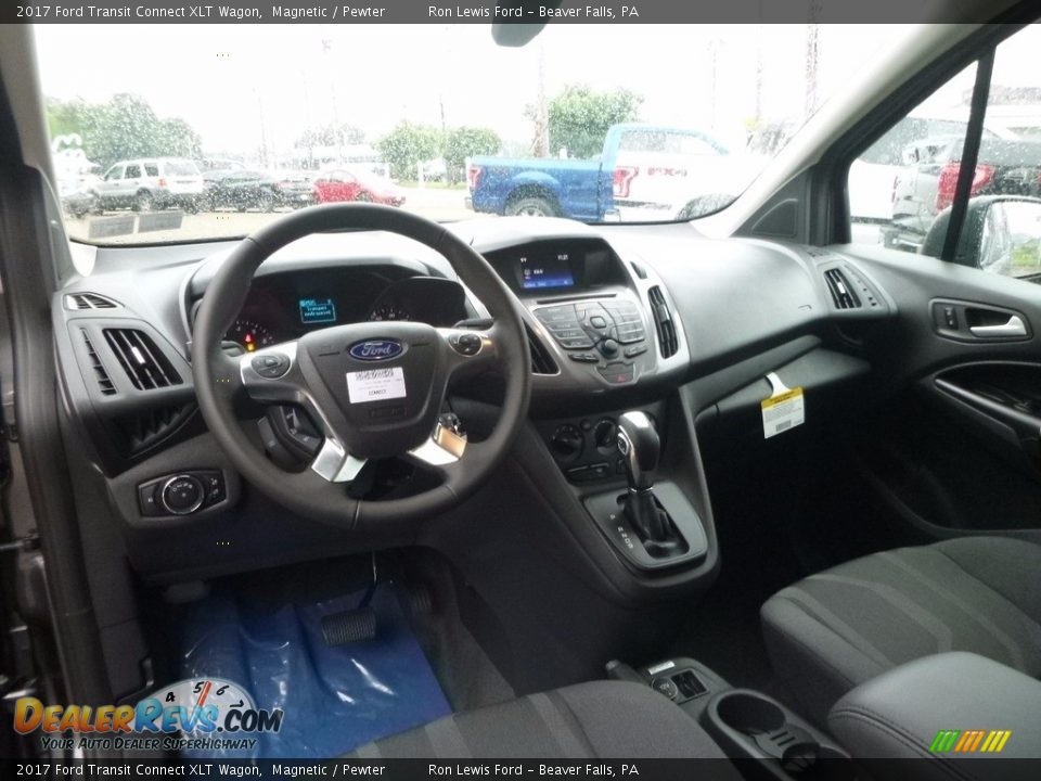 2017 Ford Transit Connect XLT Wagon Magnetic / Pewter Photo #14