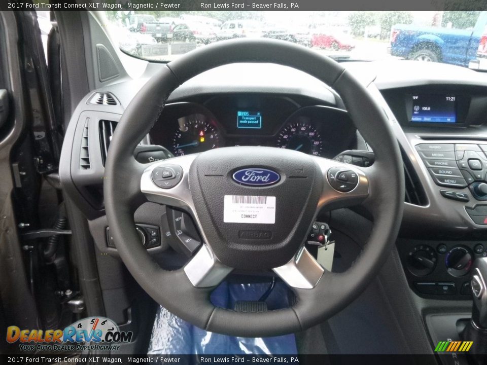 2017 Ford Transit Connect XLT Wagon Magnetic / Pewter Photo #18