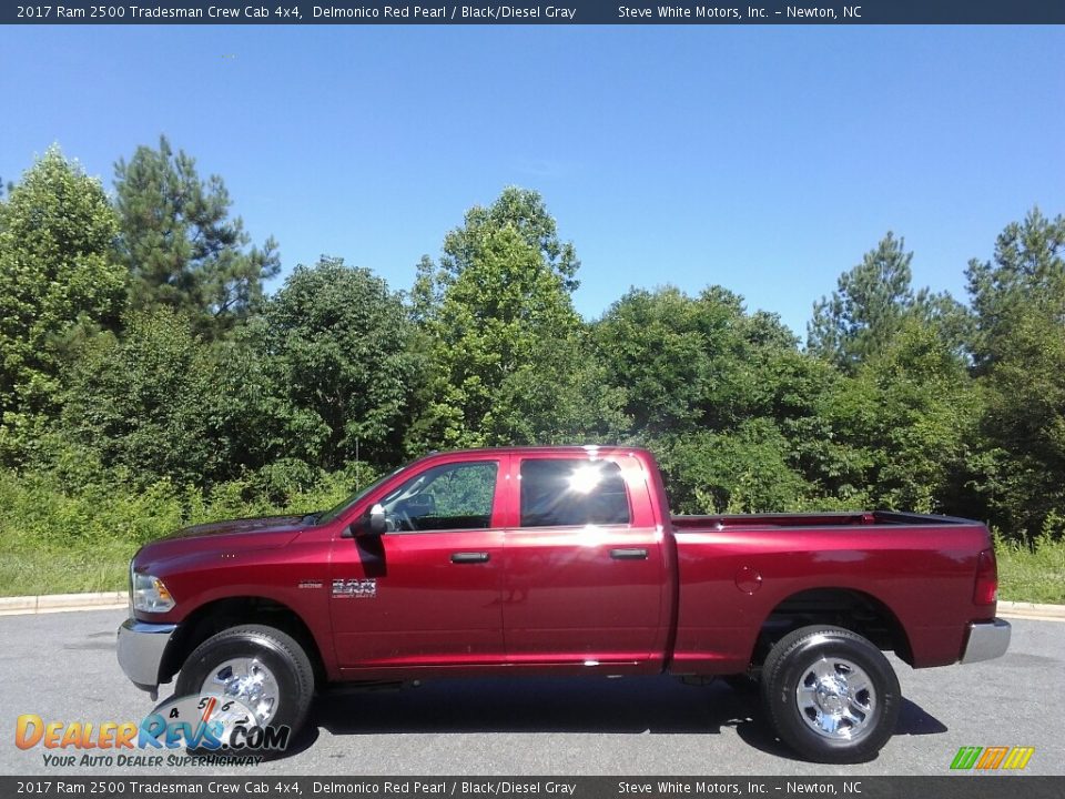 2017 Ram 2500 Tradesman Crew Cab 4x4 Delmonico Red Pearl / Black/Diesel Gray Photo #1