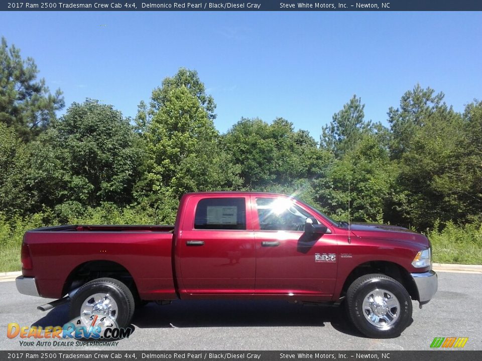 2017 Ram 2500 Tradesman Crew Cab 4x4 Delmonico Red Pearl / Black/Diesel Gray Photo #5