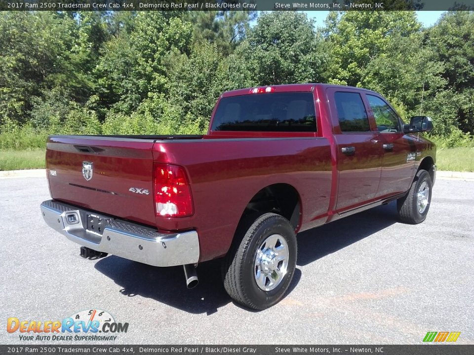 2017 Ram 2500 Tradesman Crew Cab 4x4 Delmonico Red Pearl / Black/Diesel Gray Photo #6