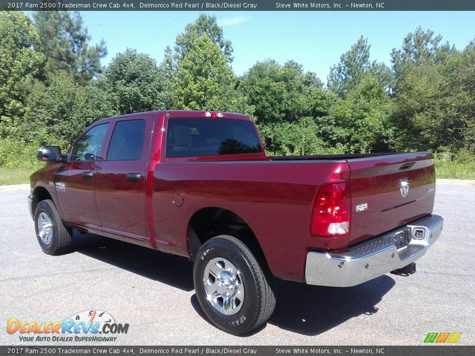 2017 Ram 2500 Tradesman Crew Cab 4x4 Delmonico Red Pearl / Black/Diesel Gray Photo #8