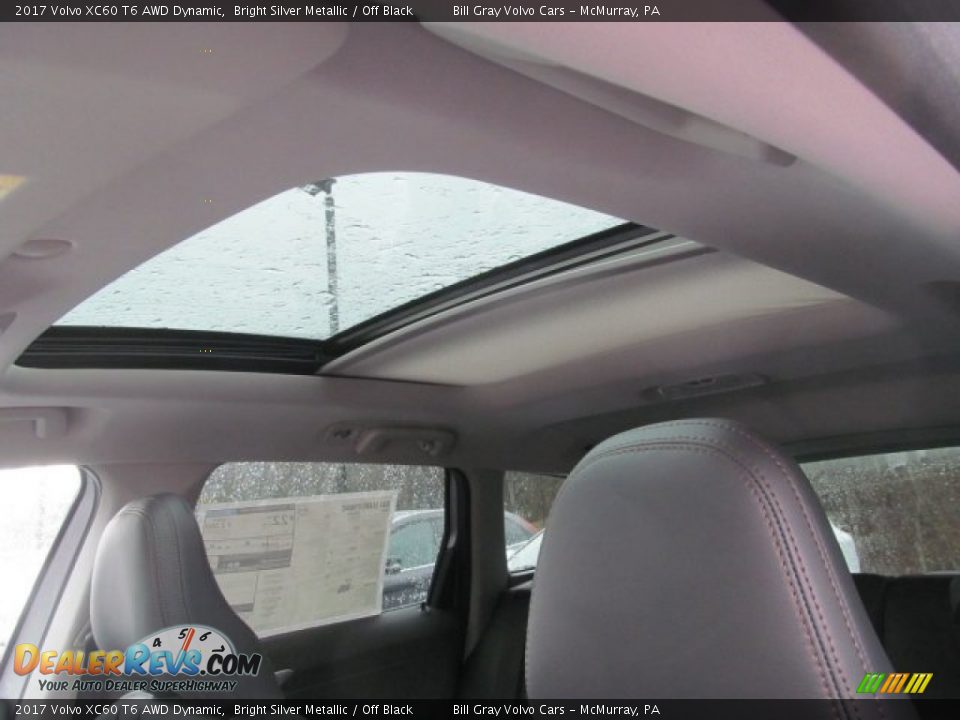 2017 Volvo XC60 T6 AWD Dynamic Bright Silver Metallic / Off Black Photo #5